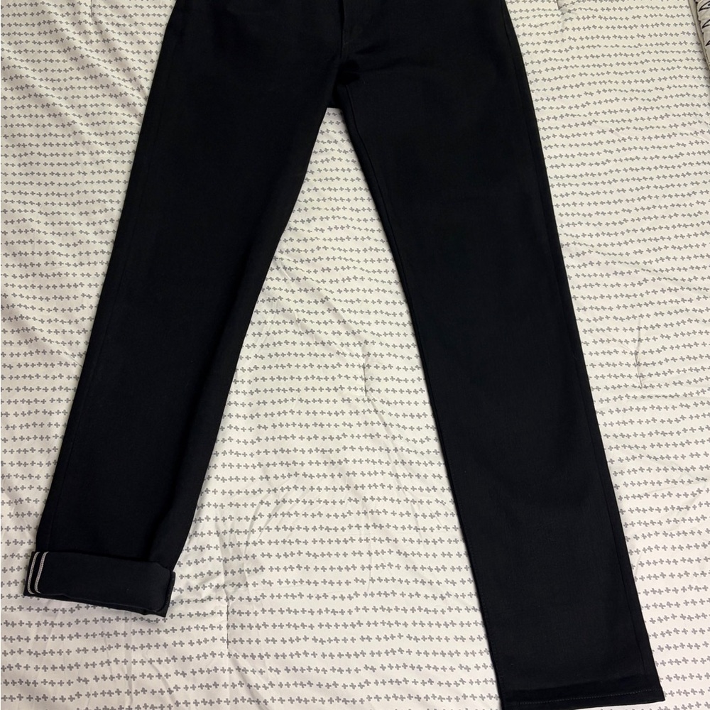 Hiroshi Kato the Pen Slim Black Raw Selvedge Denim, 10.5oz, Size 31